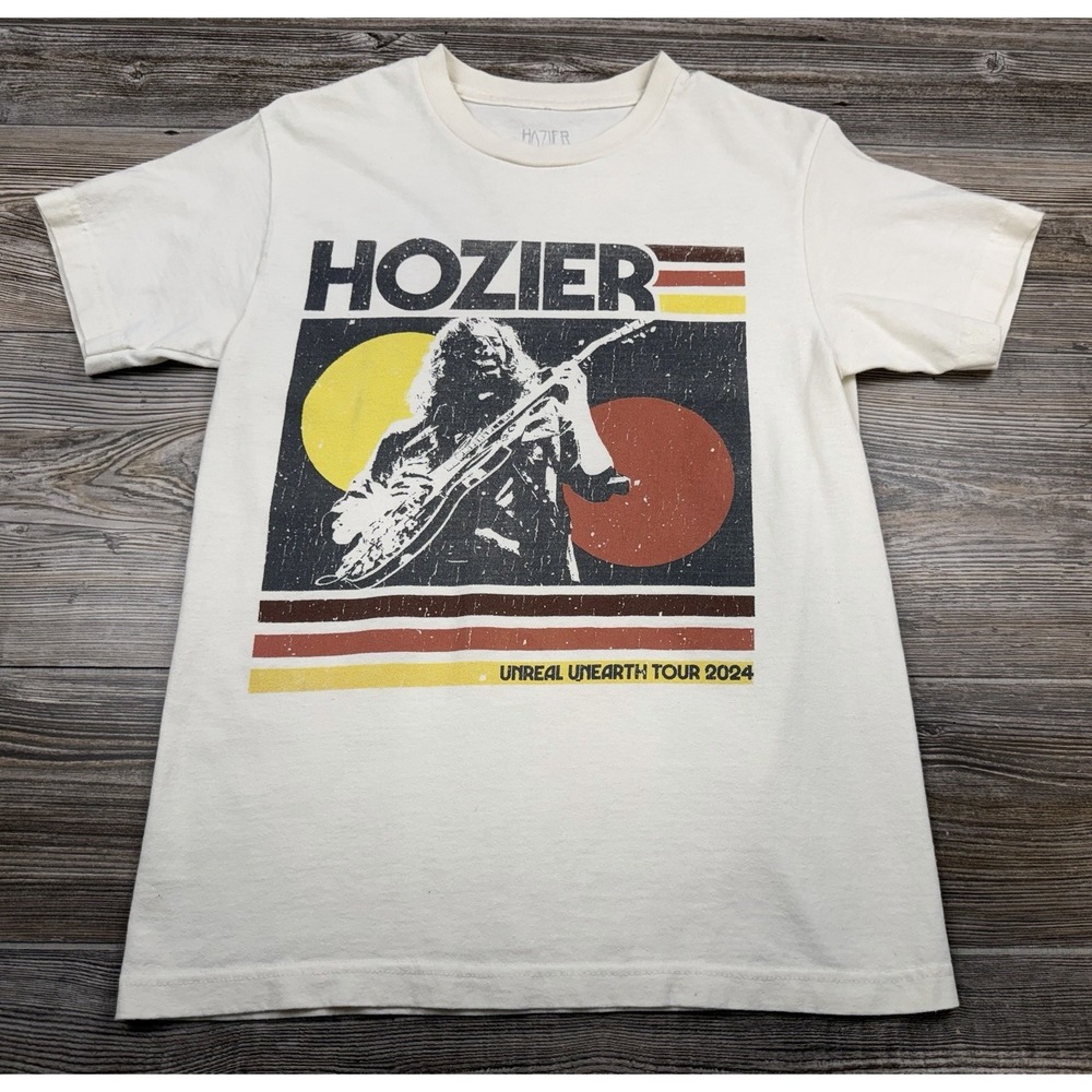 Hozier Unreal Unearth Tour T Shirt Graphic Print Concert Band Indie 2024 Small